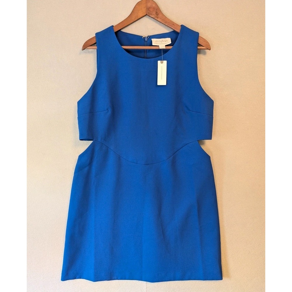 NEW Mare Mare x Anthropologie Mini Dress Blue Cutout Sleeveless Shift Women L